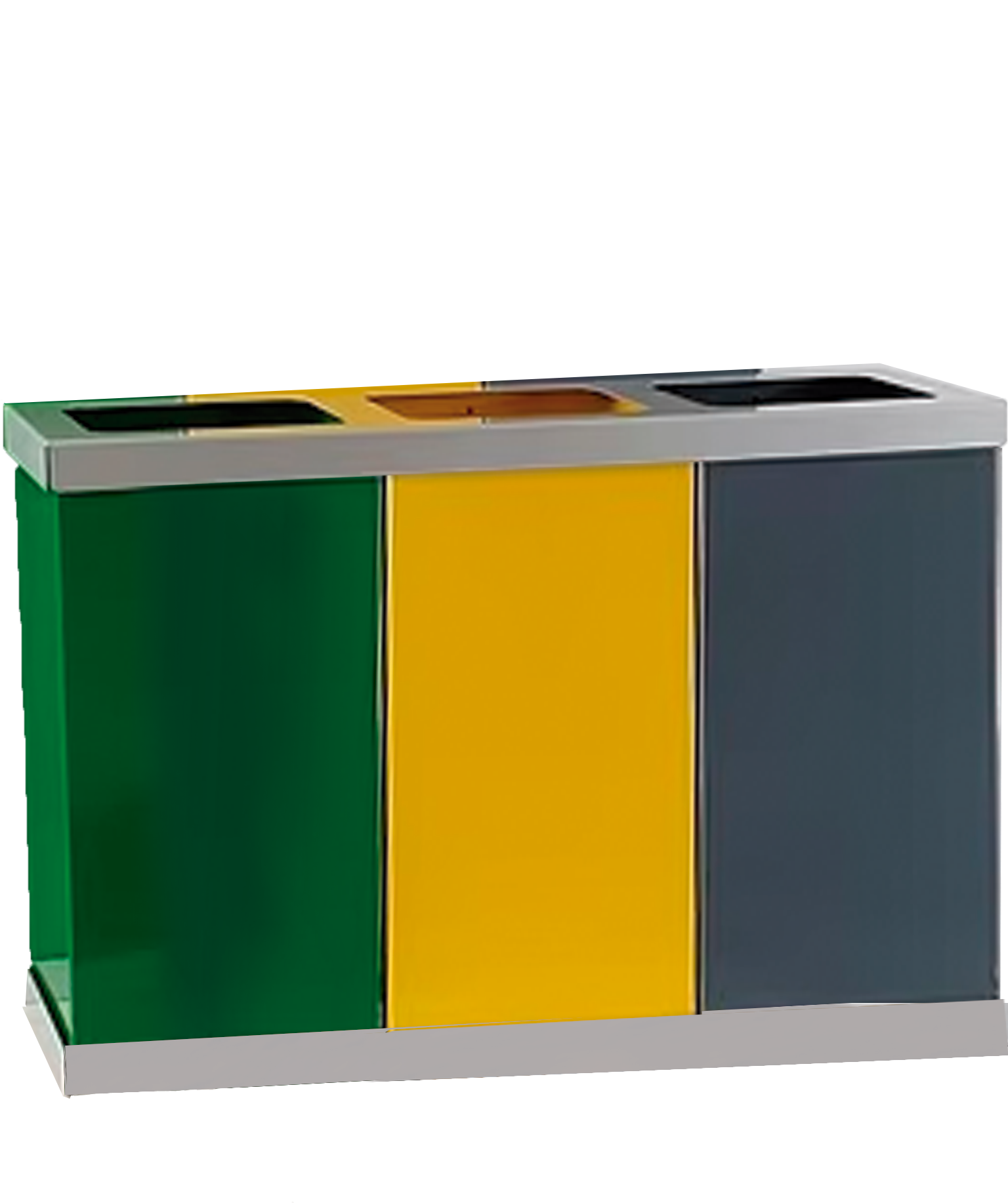 PAPELERA CLASIFICACIÓN 3 CUBOS PINTADOS 3X16L