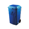 CONTENEDOR 120 L. CON APERTURA PEDAL AZUL