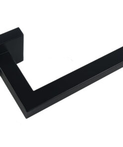 PORTARROLLOS HORIZONTAL TUBO CUADRADO NEGRO MATE