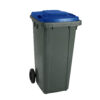 CONTENEDOR DE 120L. GRIS MOVE SIN PEDAL TAPA AZUL