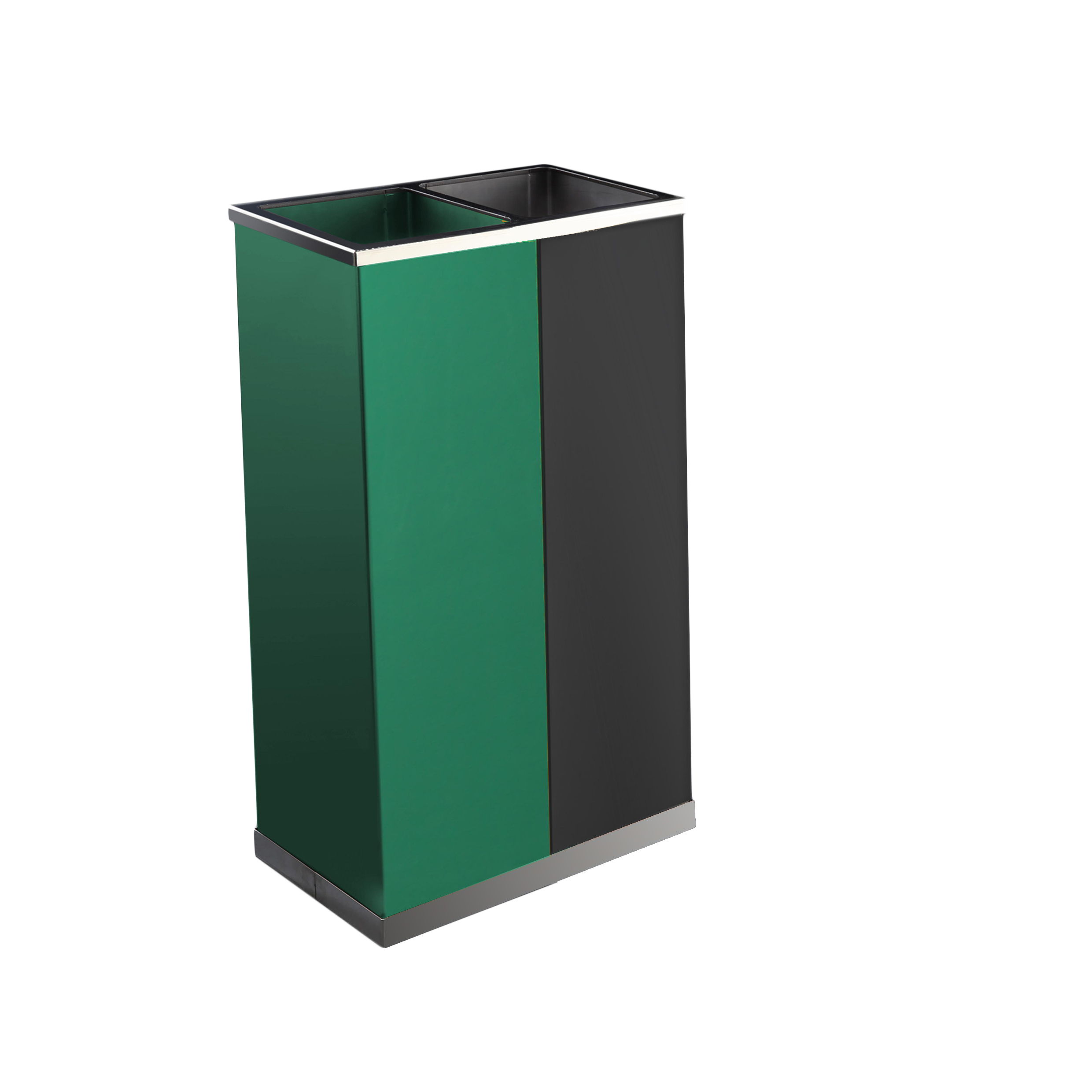 PAPELERA CLASIFICACIÓN 2 CUBOS PINTADOS 2X28L.