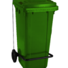 CONTENEDOR DE 120L. VERDE MOVE CON PEDAL