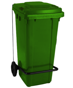 CONTENEDOR DE 120L. VERDE MOVE CON PEDAL