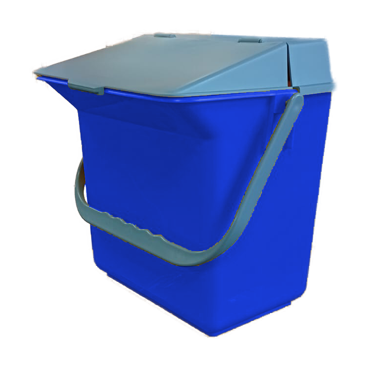 CUBO 6 L. BASIC CON TAPA AZUL