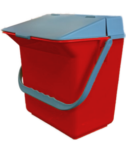 CUBO 6 L. BASIC CON TAPA ROJO